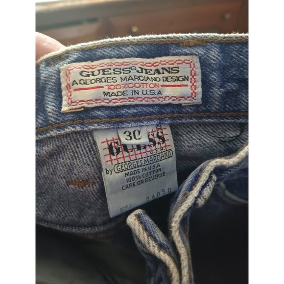 Vintage 80s Size 30 Guess Jeans by George Marciano Straight Leg Jeans 27x32 - Picture 7 of 8